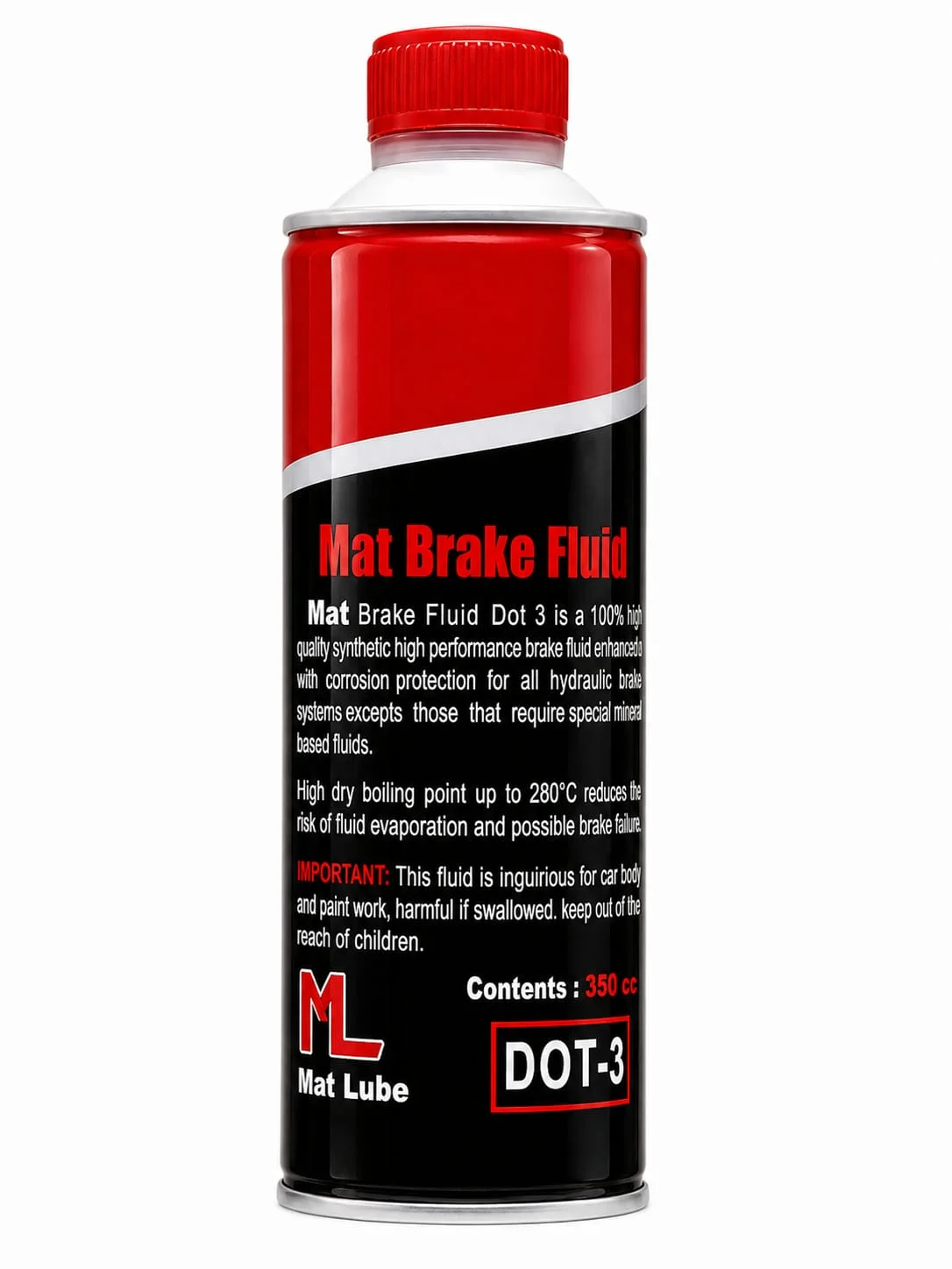 Mat Brake Fluid Premium Tin (350ml) view 2