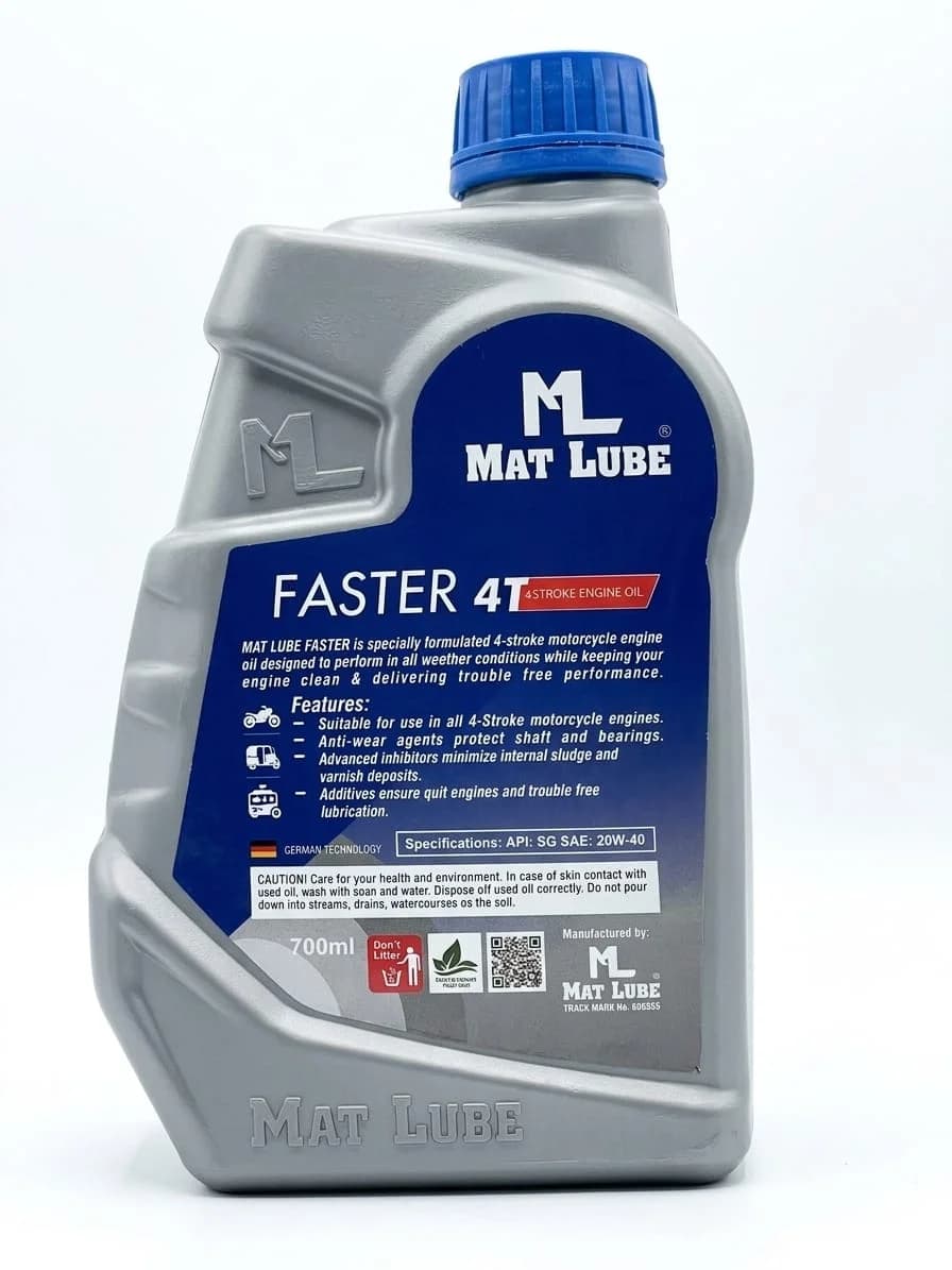Mat Faster Motorcycle Engine Oil 20W-40 (700ml) view 2