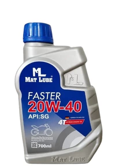 Mat Faster Motorcycle Engine Oil 20W-40 (700ml)