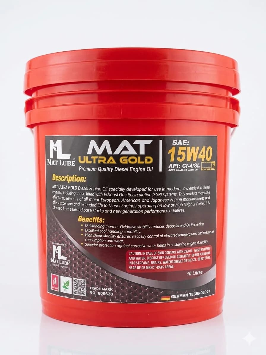 Mat Ultra Gold Heavy Duty Diesel Engine Oil 15W-40 (10L) view 2