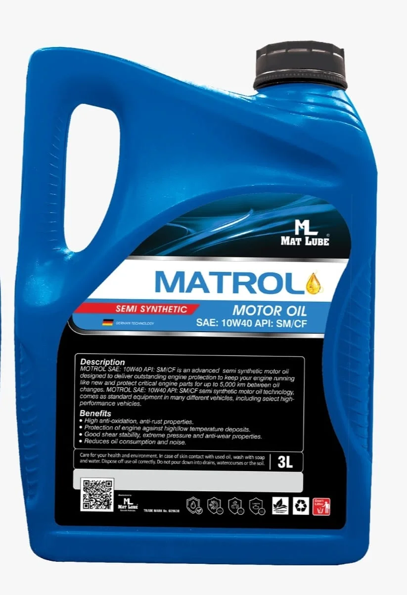 Matrol Motor Oil 10W-40 Semi Synthetic (3L) view 2