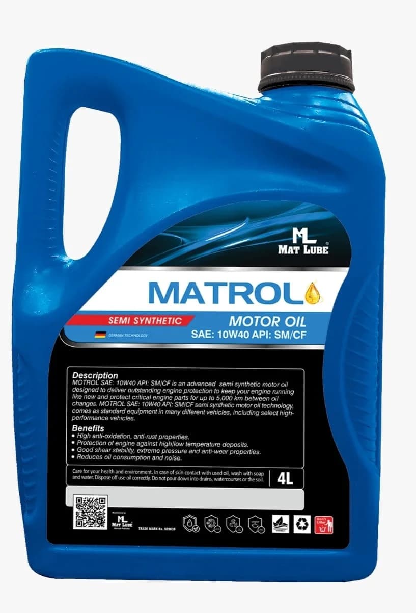 Matrol Motor Oil 10W-40 Semi Synthetic (4L) view 2