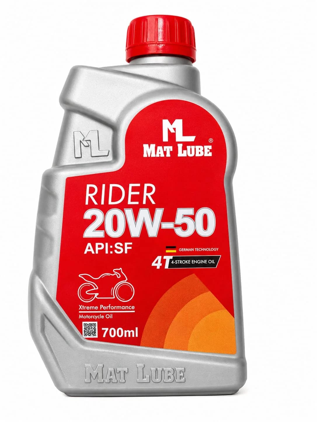Rider 4T Motorcycle Engine Oil 20W-50 (700ml)