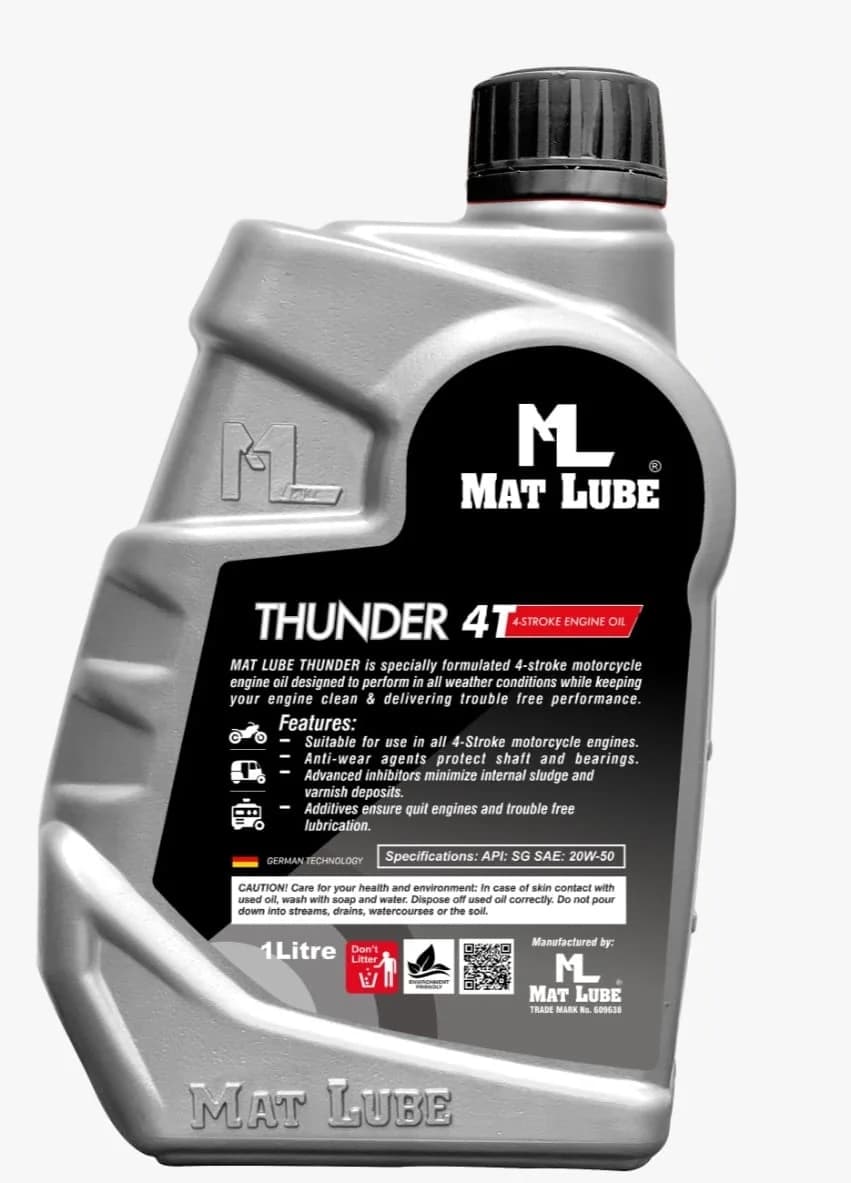 Thunder 4T Motorcycle Engine Oil 20W-50 (1L) view 2