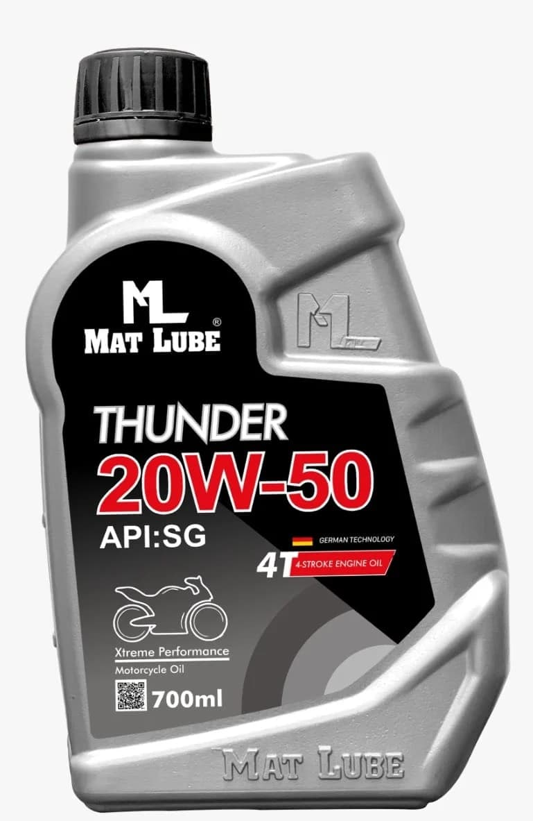 Thunder 4T Motorcycle Engine Oil 20W-50 (700ml)