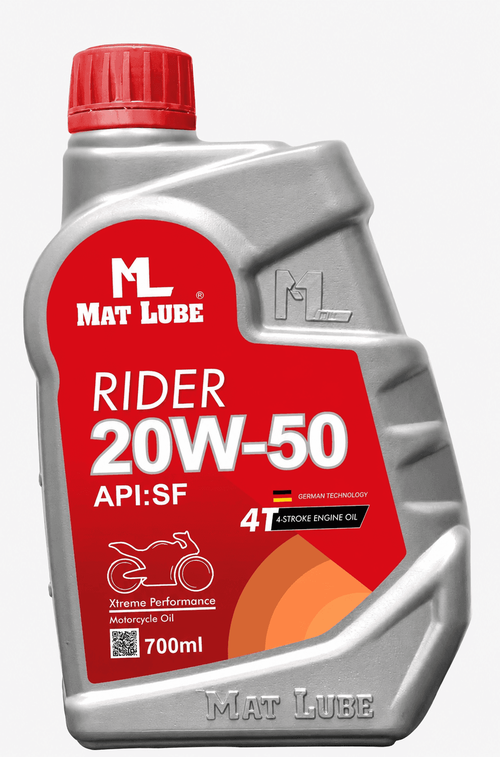Rider 4T Motorcycle Engine Oil 20W-50 (700ml)